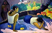 Words of the Devil or Reclining Tahitian Women 1894 By Paul Gauguin