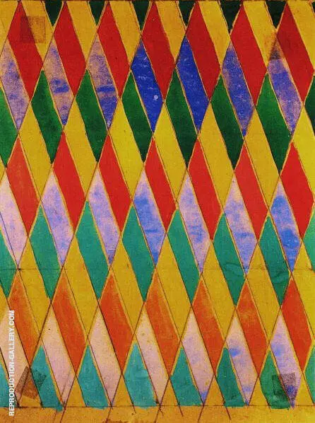 Iridescent Compenetration By Giacomo Balla