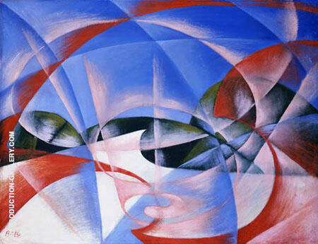 Landscape by Giacomo Balla | Oil Painting Reproduction