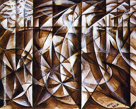 Velocity of Cars and Light 1913 By Giacomo Balla