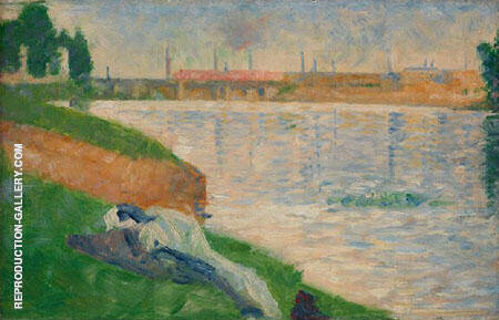 Clothes on the Grass 1883 by Georges Seurat | Oil Painting Reproduction