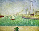 Entrance to the Honfleur By Georges Seurat
