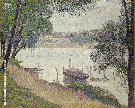 Gray Weather Grande Jatte 1888 By Georges Seurat
