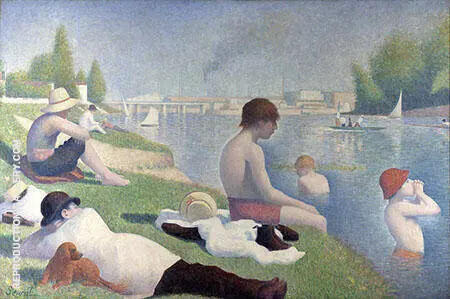Bathing Asnieres 1884 By Georges Seurat