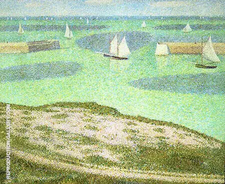 Port En Bessin Entrance to the Harbor 1888 By Georges Seurat