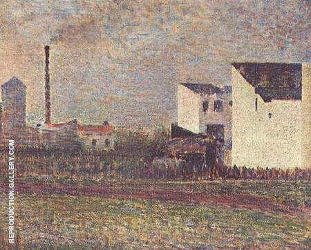 The Suburbs 1882 by Georges Seurat | Oil Painting Reproduction