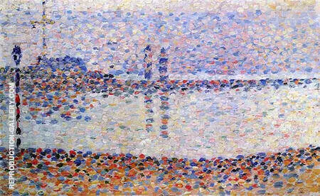Study for the Channel at Gravelines Evening 1890 By Georges Seurat