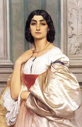 A Roman Lady La Nanna c1858 By Frederic Leighton