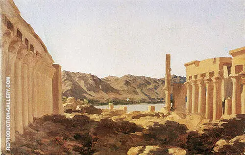 The Temple at Philae 1868 By Frederic Leighton