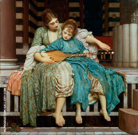 Music Lesson 1877 By Frederic Leighton