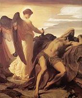 Elijah in the Wilderness c1877 By Frederic Leighton