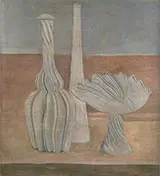 Bottles and Fruit Bowl 1916 By Giorgio Morandi