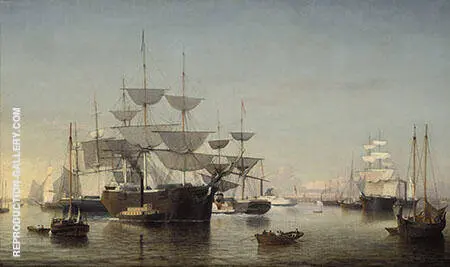 New York Harbour By Fitz Hugh Lane