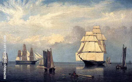 Salem Harbor By Fitz Hugh Lane