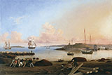 The Fort and Ten Pound Island Gloucester Massachusetts By Fitz Hugh Lane