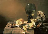 Still Life with Tazza By Pieter Claesz