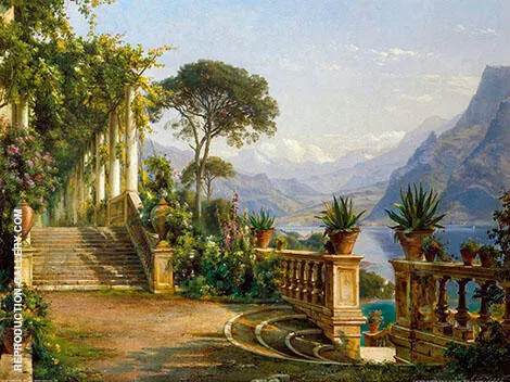 Lodge on Lake Como By Carl Frederik Aagaard