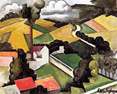 The Factory Chimney Meulan Landscape 1912 By Roger de La Fresnaye