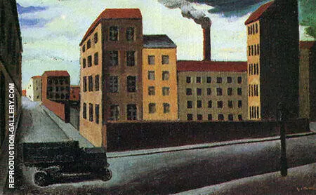 Cityscape with Truck By Mario Sironi