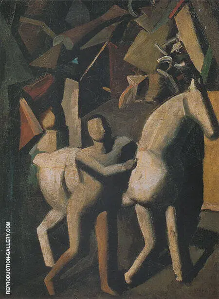 The White Horse 1919 By Mario Sironi