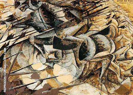 Charge of The Lancers By Umberto Boccioni