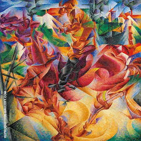 Elasticity By Umberto Boccioni