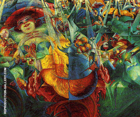 Laughter by Umberto Boccioni | Oil Painting Reproduction