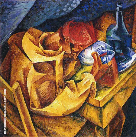 The Drinker il Bevitore 1914 By Umberto Boccioni