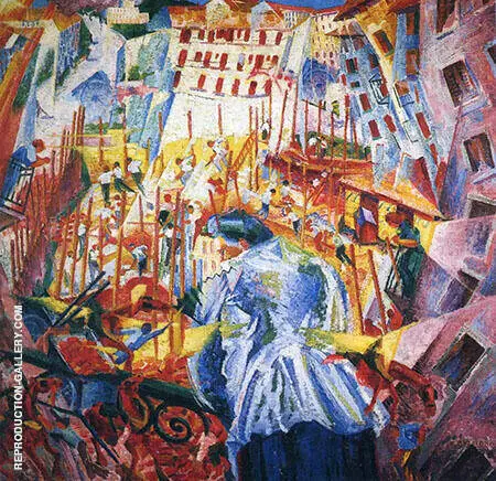 The Street Enters The House By Umberto Boccioni
