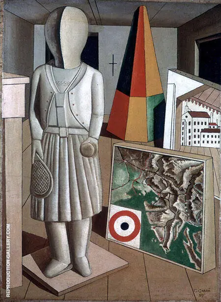 La Musa Metafisica 1917 By Carlo Carra