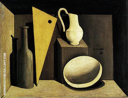 Natura Morta con la Squadra 1917 By Carlo Carra