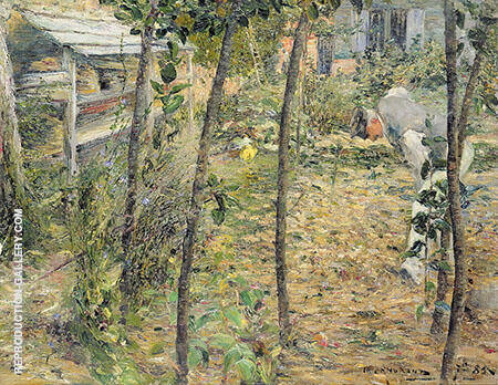 In The Gardeners Garden at Criquetot sur Ouville | Oil Painting Reproduction