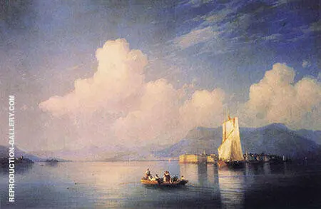 Lake Maggiore in The Evening By Ivan Aivazovsky