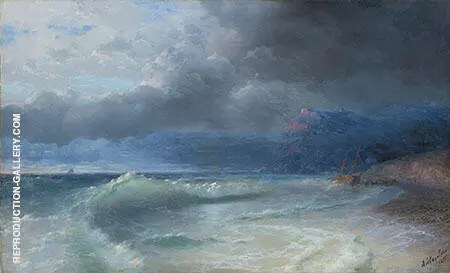 Shipwreck on a Stormy Morning By Ivan Aivazovsky