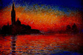 Venice at Sunset c1908 By Claude Monet