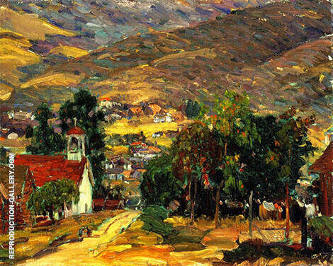 Foothill Village by Joseph Kleitsch | Oil Painting Reproduction