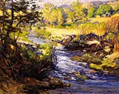The Creek at Laguna Canyon By Joseph Kleitsch