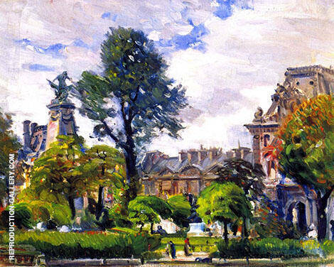 Tuilieries Gardens by Joseph Kleitsch | Oil Painting Reproduction