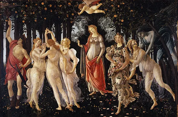 Primavera c1482 By Sandro Botticelli