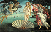 The Birth of Venus c 1483 By Sandro Botticelli