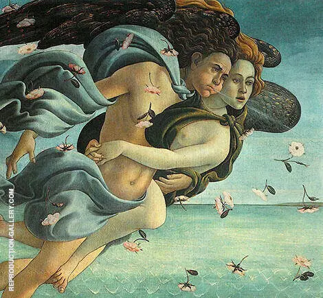 The Birth of Venus 1483-85 Detail 2 By Sandro Botticelli