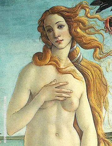 The Birth of Venus 1483-85 Detail 1 By Sandro Botticelli