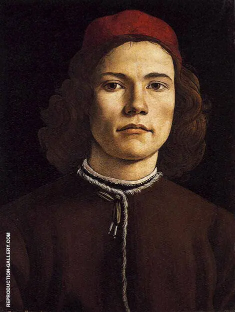 Portrait of a Young Man c1480-1485 By Sandro Botticelli