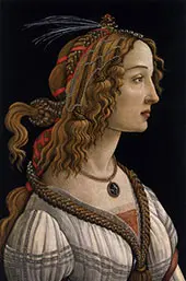 Portrait of Simonetta Vespucci as Nymph By Sandro Botticelli