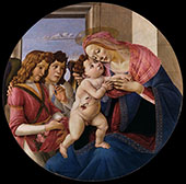 The Virgin and Two Angels By Sandro Botticelli