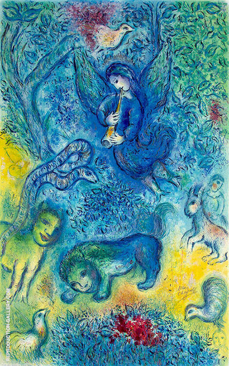 The Magic Flute by Marc Chagall | Oil Painting Reproduction