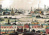Industrial Landscape 1950 By L-S-Lowry