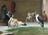 Le Marabout in The Harem Bath By Jean Leon Gerome