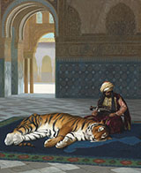 Le Tigre Et Le Gardien By Jean Leon Gerome
