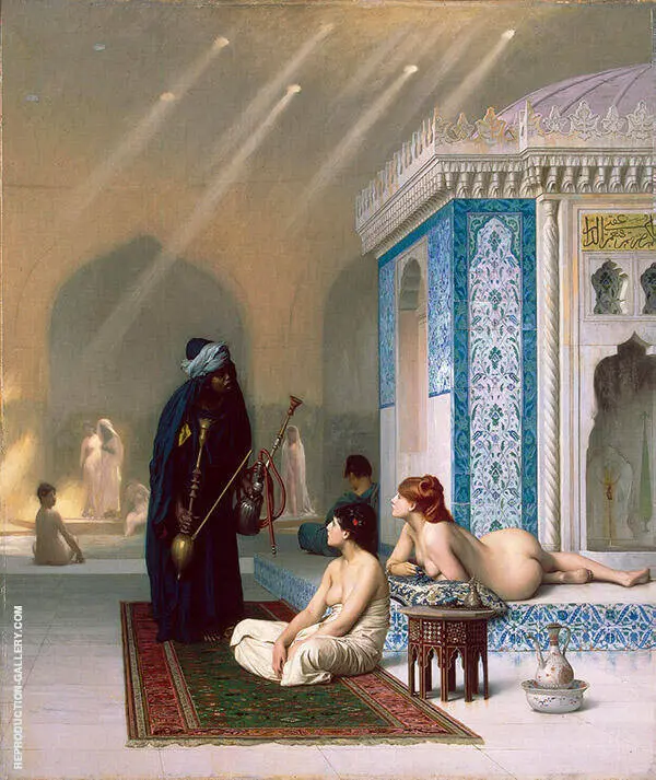 Pool in a Harem c1876 By Jean Leon Gerome